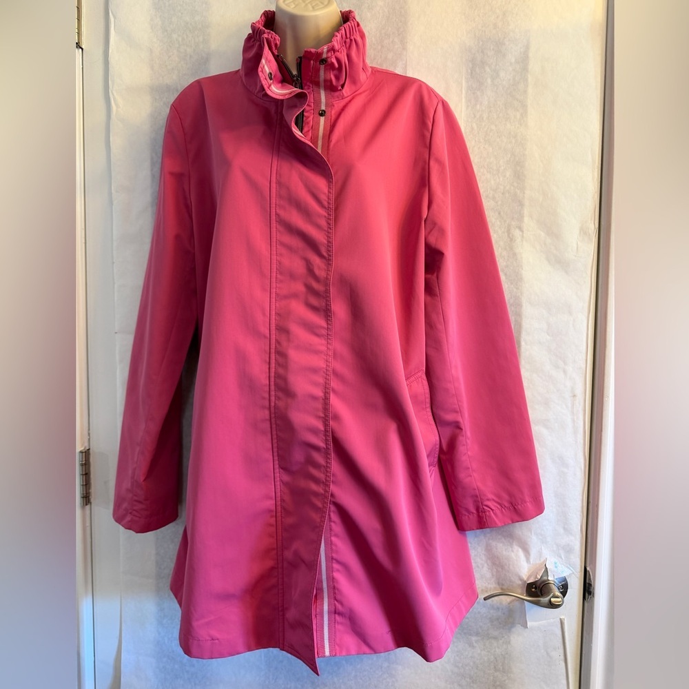 Cinzia Rocca Due Women's Pink Light Over Coat Jacket made in Italy Sz-16. S14